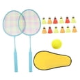 thumbnail image 4 of EXHUMKY 12Pcs Badminton Rackets Assorted Color Lightweight Durable Badminton Training Tool for Sport Use, 4 of 8