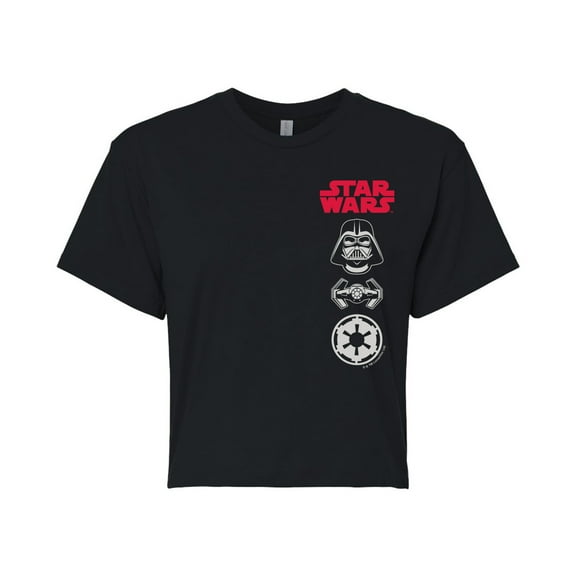 Star Wars - Darth Vader Icons - Juniors Cropped Tee