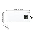 thumbnail image 3 of Mini split air conditioners and heat 110v-Desk Fan Bladeless Wall Mount Fan Oscillating For Bedroom Air-Circulator Fan With Remote For Home Offices Bedroom, 3 of 9