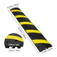thumbnail image 3 of KFFKFF 72'' Speed Bump in Rubber, Two Channels, 22000 lbs Load, Sturdy Traffic Speed Hump with Vibrant Yellow Reflective Strip, Comes with 4 Expansion Screws & Drill for Asphalt, Concrete, 3 of 9