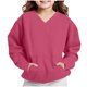 thumbnail image 4 of Blusas y camisas de manga larga con cuello redondo para niños y niñas, sudaderas casuales de manga larga, lindas sudaderas de gran tamaño con bolsillo de polar, chaquetas para niñas, 4 of 8