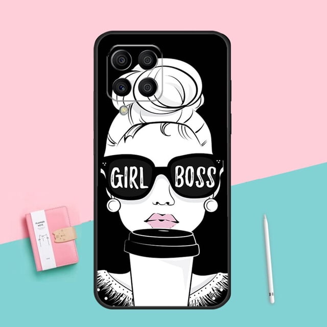 Princess Female Boss Coffee, funda de teléfono para Samsung Galaxy M23, M13, M33, M53, M11, M21, M31, M51, M12, M22, M32, M52, M20, M14, M54 Fivean unisex