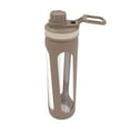 thumbnail image 4 of 20oz Water Bottles with Water Jug Lid Handle Reusable Fitness Sports Bottle Odor Proof and Stain Resistant, Protective Sleeved Glass Bottle, Smoking, 4 of 7