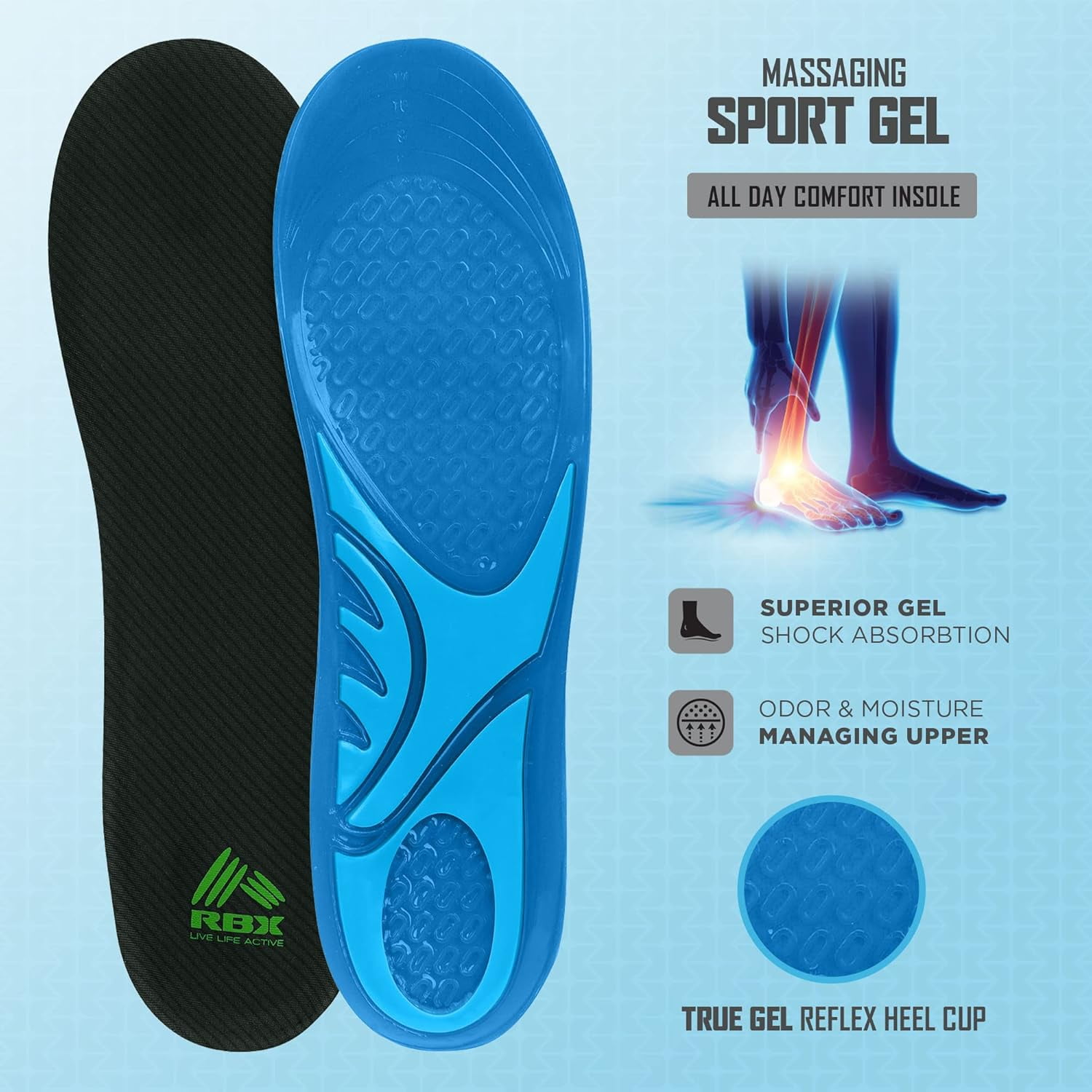 Rbx Performance Rbx Orthotic Insole Rbx Performance Plantar Fasciitis  Orthotic Insole Rbx Performance