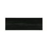 WS Tiles - Hand Painted Black 4 in. x 12 in. Individual Glass Subway Wall Tile (5 sq. ft / Case)