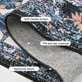 thumbnail image 7 of Ultrug Boho Vintage Rugs Floral Printed Area Rug Soft Carpet for Living Room Bedroom Home Decor,6'x9',Black, 7 of 7