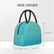 thumbnail image 2 of Balery Teal Turquoise Bolsa de Almuerzo para Mujeres, Caja de Almuerzo, Bolsa de Almuerzo Pequeña Impermeable, Tote de Almuerzo Reutilizable con Gran Capacidad, 2 of 6