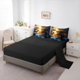 thumbnail image 5 of Homewish Teens Adults Natural Disaster Lightning Bedding Comforter Set 7 Pieces,Ocean Sea Theme Full Bedding Set Lightweight,Abstract Gradient Fitted Sheet Flat Sheet,Lightweight Room Decor, 5 of 8