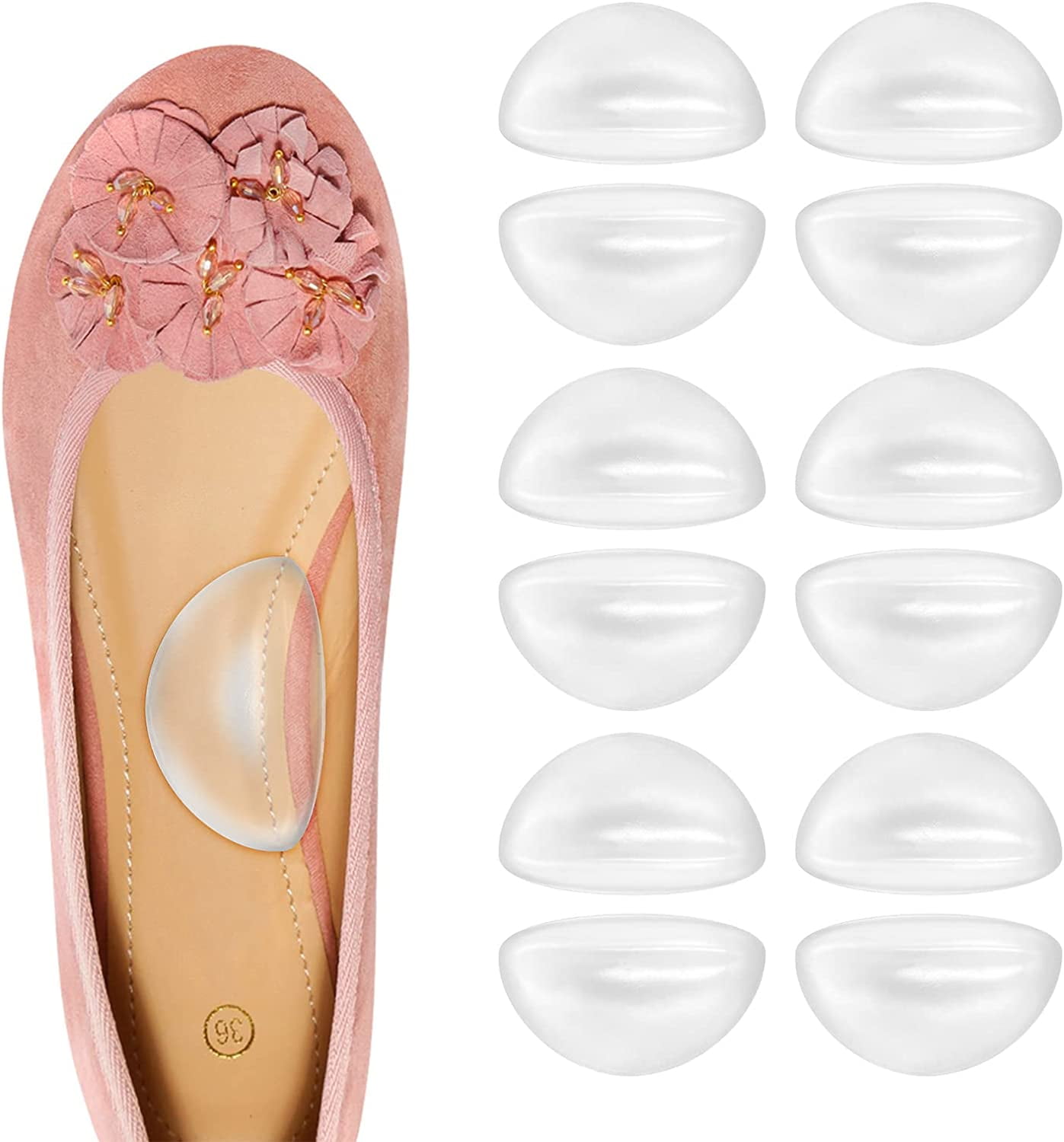 Foot Care Flip-Flop Sandal Cushion Shoe Insoles Gel Shoes Inserts Inserts Pads 