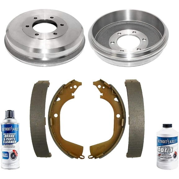 Detroit Axle - Rear Brake Kit for 09-12 Chevy Colorado GMC Canyon, Brake Drums Semi-metallic Brake Shoes 2009 2010 2011 2012 Replacement