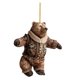 thumbnail image 2 of Adorno navideño de oso Colgante plano de acrílico Adorno retro de oso polar para árbol de Navidad Mini adorno navideño Decoración para colgar Regalo, 2 of 2