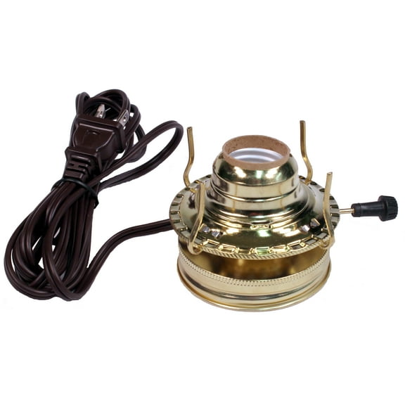 Creative Hobbies M999EM Mason Jar Electric Oil Lamp Burner DIY Conversion Kit, Pre-Wired and Ready To Use