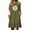 Army Green, variant on Womens Spring Dresses Sleeveless Casual Floral A-Line Dress with Pockets Pleated Crew Neck Mini Sundress