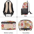 thumbnail image 6 of Aplkyhs Capybara Flower School Backpack for Age 6-18 Large Capacity Ergonomic Padded Adjustable Straps School Bag for Boys Girls K-12 Students Back to School Gift Daily Use, 6 of 7