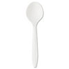 Boardwalk Mediumweight Polystyrene Cutlery, Soup Spoon, White, 1000/Carton -BWKSOUPSPOON
