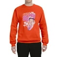 thumbnail image 2 of Wild Bobby, Shore Surfer Betty Boop Betty Boop Unisex Crewneck Sweatshirt, Orange, 3X-Large, 2 of 5