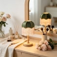 thumbnail image 5 of French Style Umbrella Shaped Tassel Fabric Lampshade, Restaurant Bedroom Desk Lamp Lighting, for Home Party Mantel Shelf Wall Door Porch and Seasonal Displays, 5 of 6