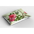 thumbnail image 2 of Ambesonne Colorful Pillow Sham, Shabby Plant Roses Leaf, 26" X 20", Multicolor, 2 of 2