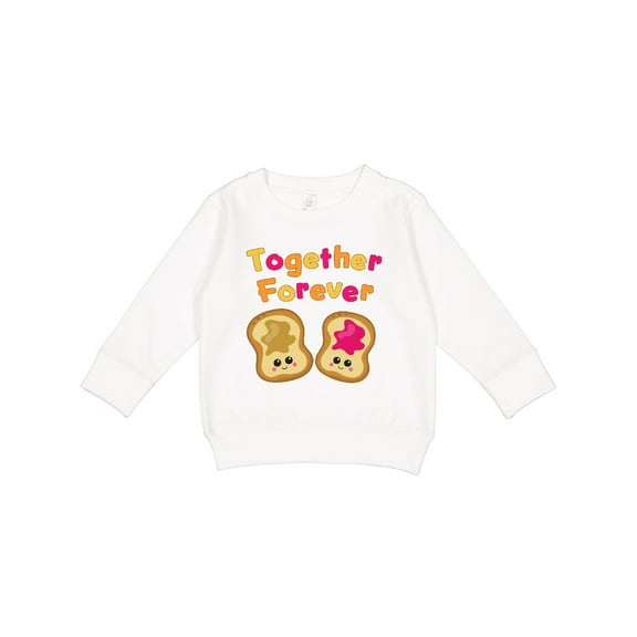 Inktastic Together Forever Peanut Butter and Jelly Toddler Sweatshirt