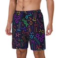 thumbnail image 1 of Balery Chemistry Science Bañador para hombre, shorts de playa de secado rápido con entrepierna y forro de compresión-X-Large, 1 of 6