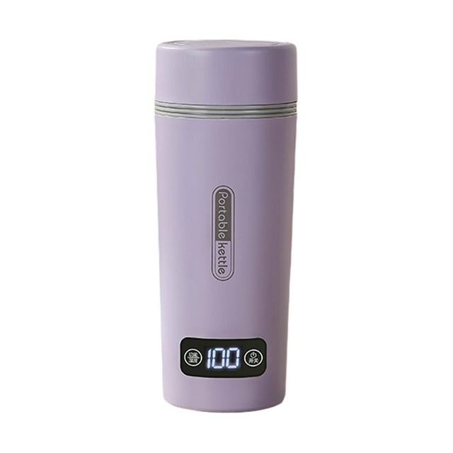 DOLITY 350ml Portable Kettle Auto Shut Off Insulated 4 Temperature Adjustable Hot Water violet