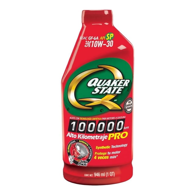 Aceite para Automóvil Quaker State Alto Kilometraje PRO 10W30 946 ml
