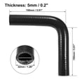 thumbnail image 3 of Unique Bargains 22mm 0.87" ID 90 Degree Elbow Silicone Reducer Hose Pipe Bend Turbo Water Intercooler Black, 3 of 6