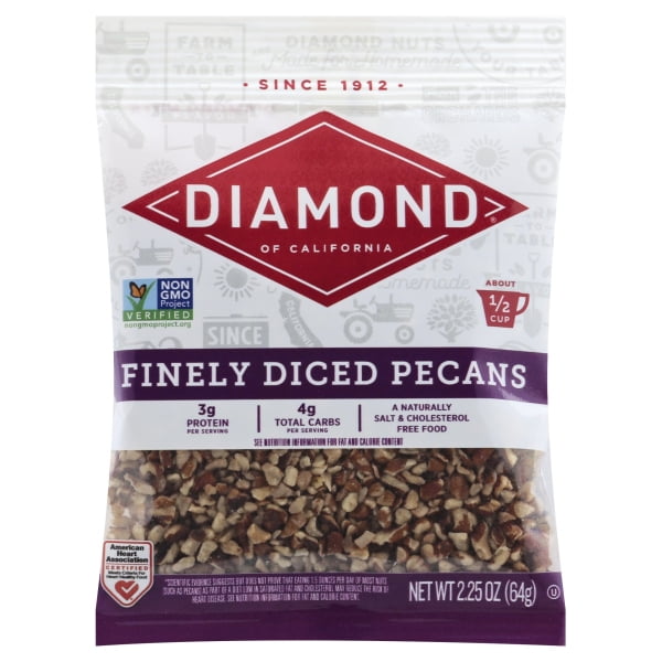 Diamond of California Finely Diced Pecans, 2.25 oZ