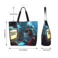 thumbnail image 5 of Fuzoiu Underwater Office Diver Print Tote Bags for Women,Shoulder Bag, Gym Tote,Top Handle Ladies Shoulder Bags for Work Beach Travel and Shopping Grocery, 5 of 8