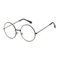 thumbnail image 3 of Gafas de estudiante con montura redonda retro, estilo coreano, modernas, redondas y planas de metal, para hombres y mujeres, 3 of 6