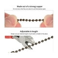 thumbnail image 4 of Gustave 12Pcs Ceiling Fan Pull Chain Extender Beaded Ball Pull Chains Extension 12 Inch Fan Pull Chain Bronze Pendant Ornament with Connector, 4 of 9