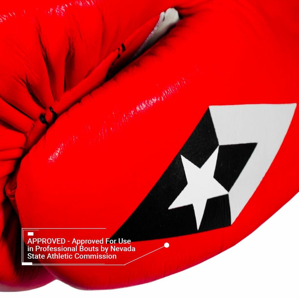 F1 Competitor Lace Boxing Gloves - Red