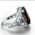 thumbnail image 4 of Elegant Huge Natural 3.5Ct Tanzanite 925 Silver Ruby Ring Women Wedding Engagement Size 6-10, 4 of 5