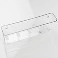 thumbnail image 5 of mDesign Plastic Wall Mounted Mail Organizer and Key Holder with 5 Hooks - Clear, 5 of 7