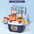 thumbnail image 7 of Kitchen Play Set, Toddler Kitchen Toy, Realistic Mini Kitchen Set With 20 Accessories And Water Spray Function, Interactive Indoor Game For Kids Ages 2 Plus, Durable Plastic Design, 7 of 7