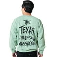 thumbnail image 4 of Texas Chainsaw Massacre Who Will Survive Oversized Poster Adult Unisex Mineral Washed Crew Neck Long Sleeve Sweatshirt-Small, 4 of 7