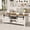 White & Brown, variant on Homall 2-Piece Nesting Coffee Table Set, Round Coffee Tables with Hidden Drawer and Motion Sensor LED Light, Modern Living Room Tables with Storage and Metal Base, Walnut & Black