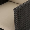thumbnail image 2 of Noble House Puerta 5 Piece Outdoor Wicker Dining Set in Dark Brown, 2 of 40