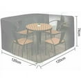 thumbnail image 2 of Square Black Furniture Cover, Patio Table Cover Dust-Proof Table Cover with Heavy Duty Fabric for Full Coverage Protection, Suitable for Patio Garden Indoor Use, 2 of 5