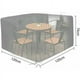 thumbnail image 2 of Funda protectora para muebles de exterior, resistente, cuadrada, de tela negra, impermeable, para patio, jardín, interior, 120 x 120 x 74 cm, 2 of 5