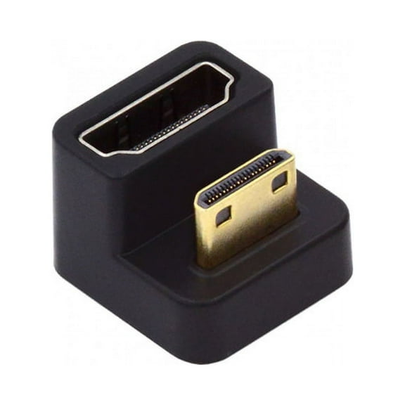 CY 360 Degree Down Opposite U Shape Back Angled Mini HDMI 1.4 Male to HDMI Female Extension Adapter Converter