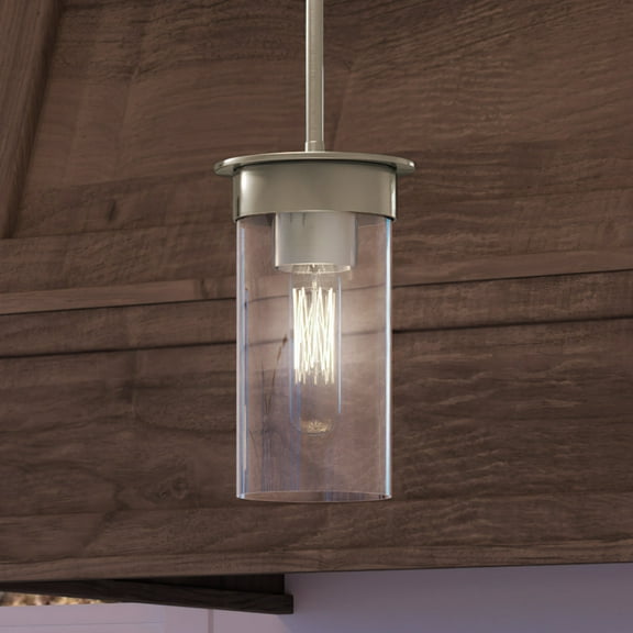 Luxury New Traditional Pendant, 8.875H x 5W, with Transitional Style, Brushed Nickel, UHP3983 by Urban Ambiance
