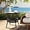Brown, variant on Outdoor Side Table Wicker Outdoor End Table for Patio Outside Brown Patio Coffee Square Tables with Storage & Glass Top for Backyard Porch