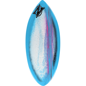 Zap Ace 56-Inch Skimboard White with Assorted Color Bottom Art