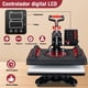 thumbnail image 3 of Máquina de Prensa Térmica 6 en 1 Rotación 360°, Control Digital LCD, para Estampar Camisetas, Gorras y Tazas, Equipo de Sublimación para Hogar y Pequeño Negocio, 3 of 8