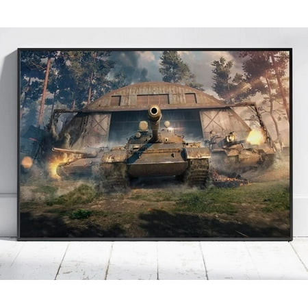 World Of Tanks Poster Wot Wall Art Home Decor Vintage Art Print Haging Poster Cute Birthday Gift Wall Art