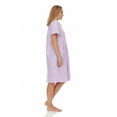 thumbnail image 3 of Dream8teen Women's Snaps Front Closure House Dress Sleeveless Woven Housecoat Duster Lounger Robe 2010 Purple Lace Trim 5X-Large, 3 of 5