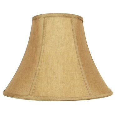 Gold Hand Made Fabric Bell Lamp Shade for Table Lamp 8" x 16 "x 12" (Spider)