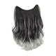 thumbnail image 2 of Pieza de cabello para mujer Yuyangstore postizo de 20 pulgadas fácil de usar cabello con clip Gris, 2 of 8