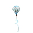 thumbnail image 1 of Molino de viento con forma de globo aerostático, manga de viento giratoria para decoración de porches y jardines. Pájaro azul, 1 of 9